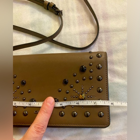 Coach Brown Studded Women's Bag - Picture 4 of 6